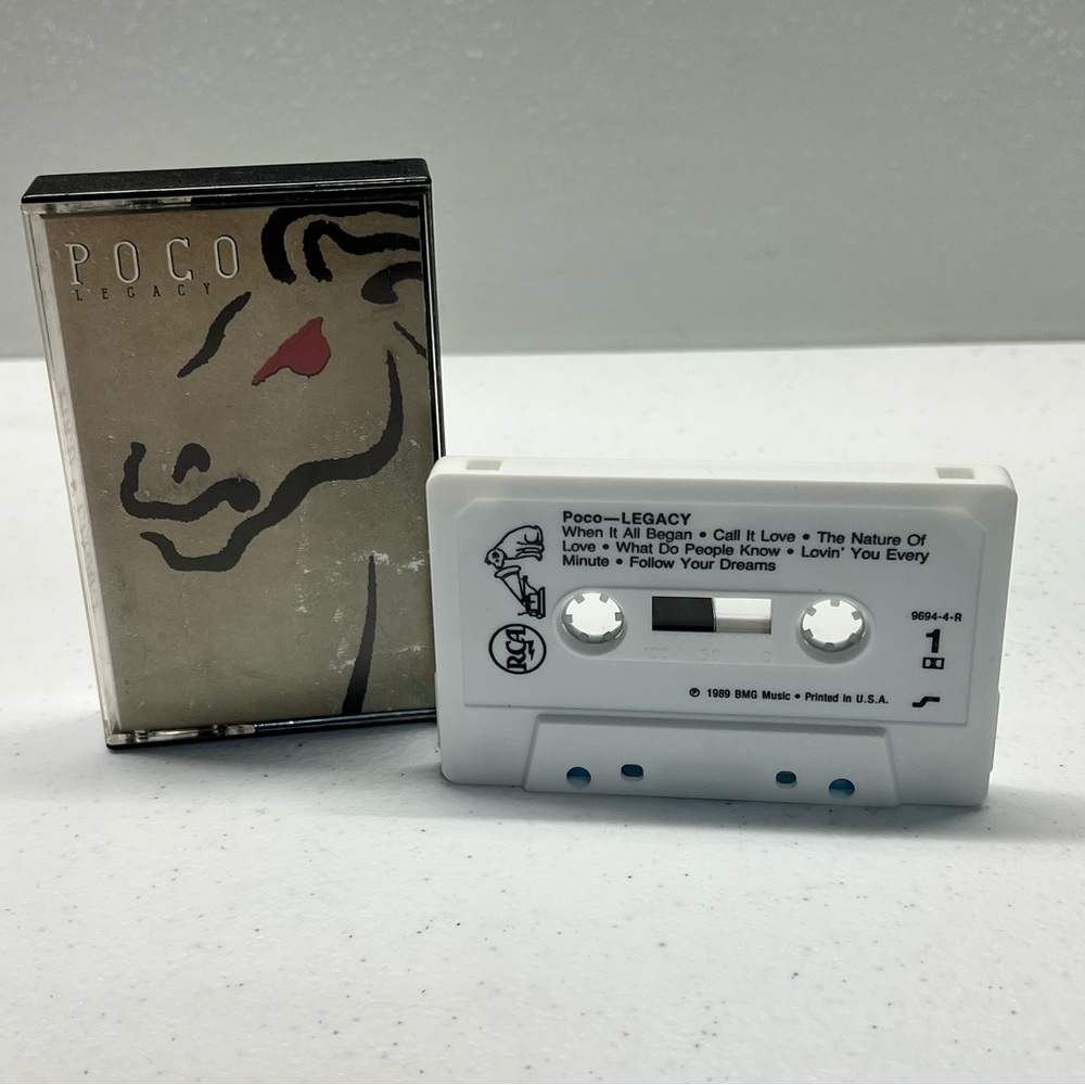 POCO - LEGACY 1989 Music Cassette Tape Complete